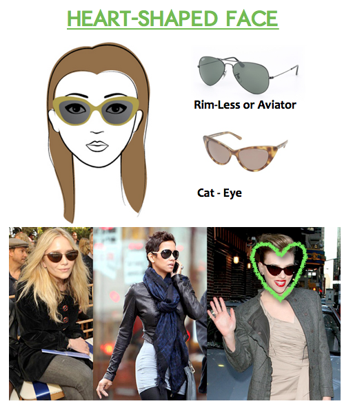 How to Choose Sunglasses for Heart-Shaped Faces | Sunglasses and Style ...
